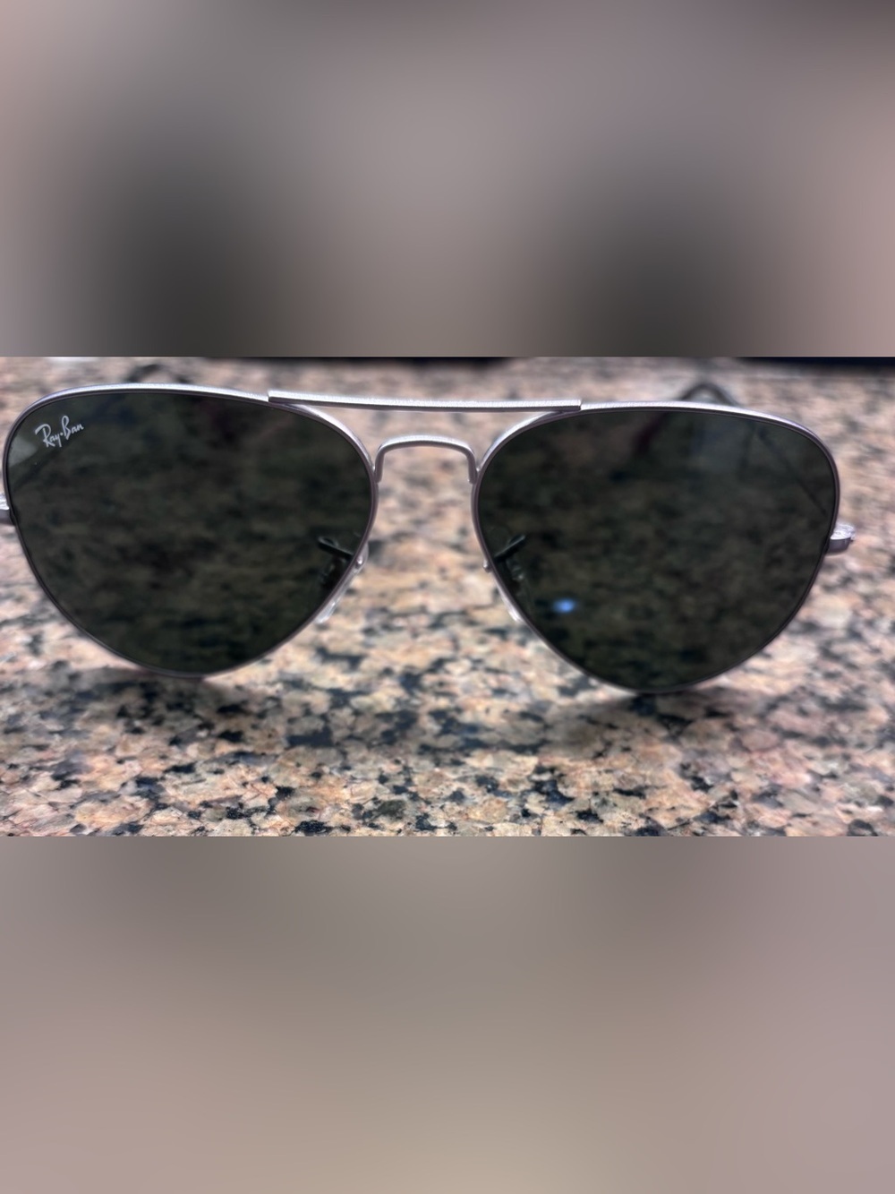 Ray-Ban Aviator Sunglasses - Silver Frame - Picture 8 of 11